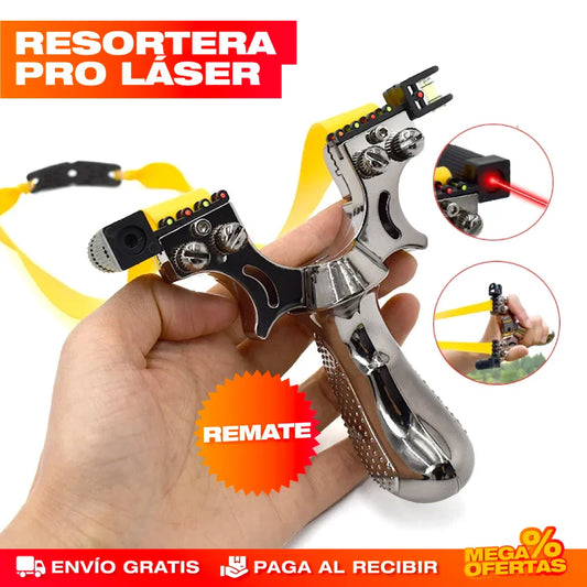 Resortera Profesional de Precisión con Laser