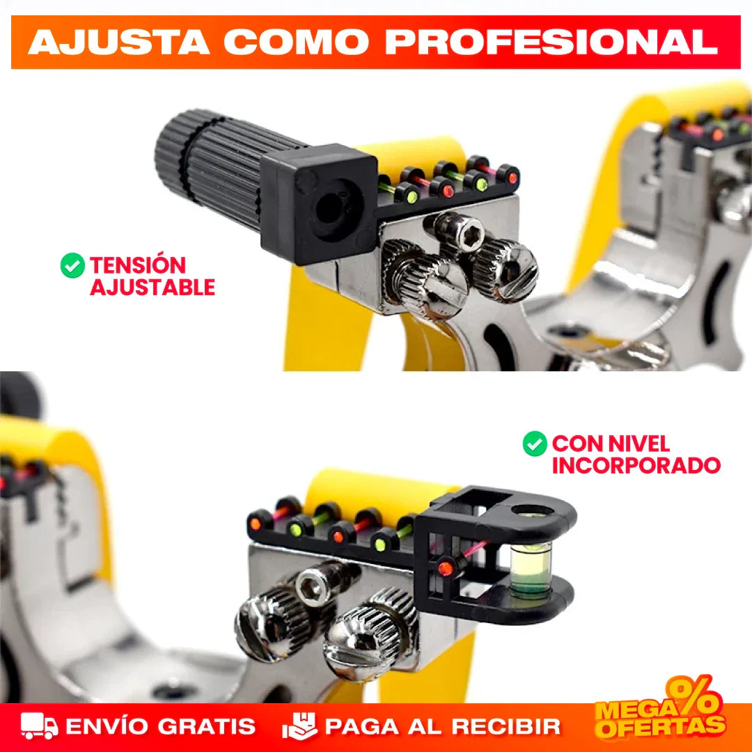 Resortera Profesional de Precisión con Laser